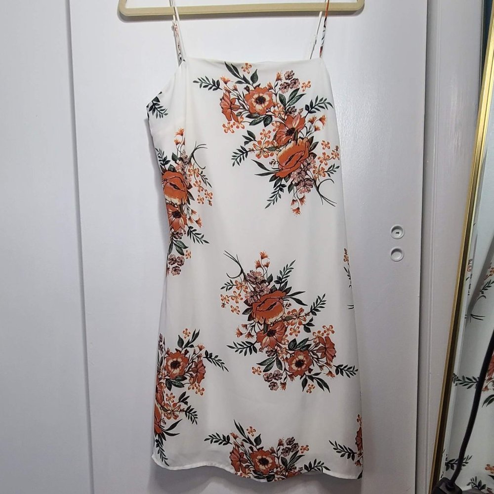 NWT SHEER FLORAL DRESS
